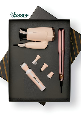 فروش باکس هدیه دخترانه سشوار اتو مو دستگاه اصلاح صورت