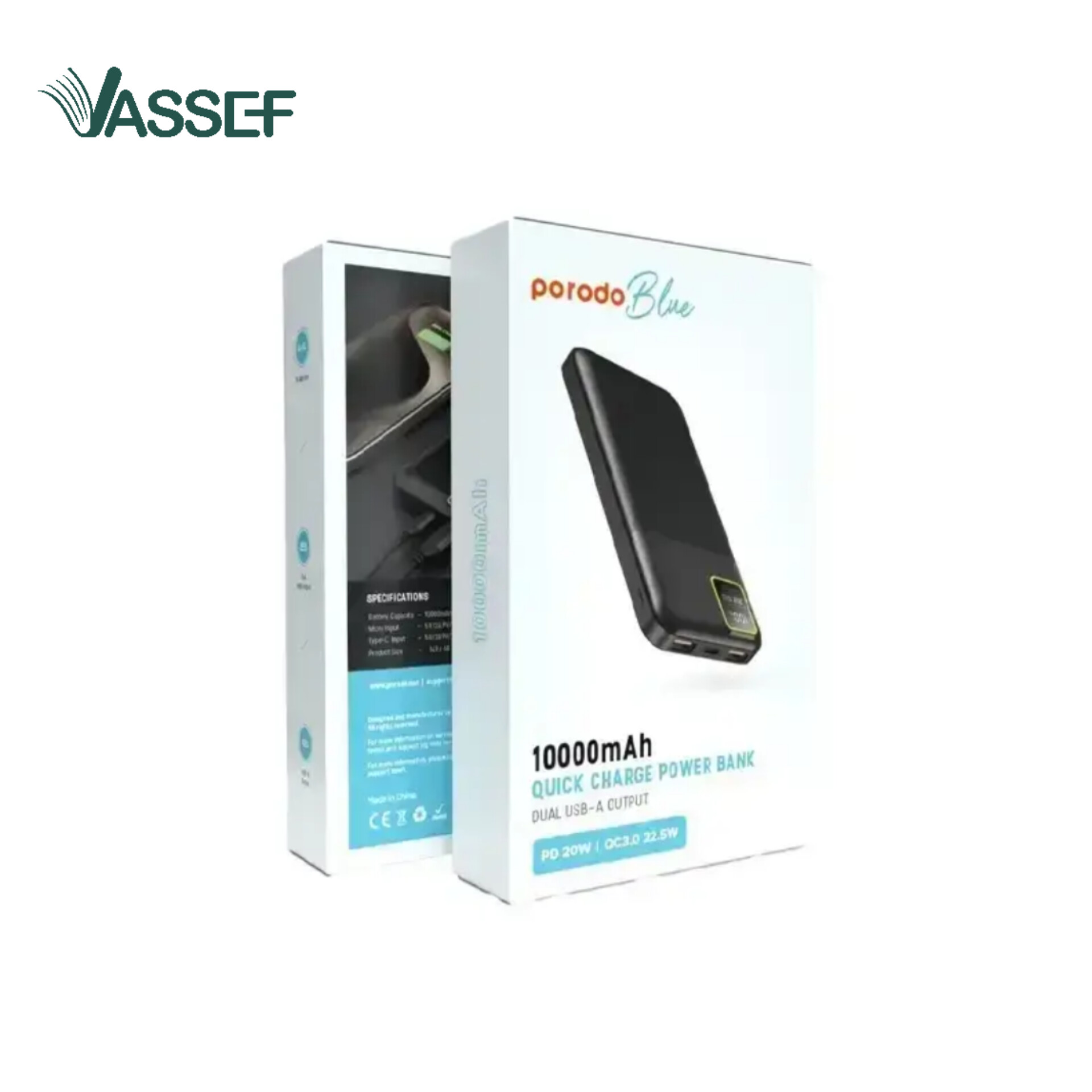 پاوربانک 1000 میلی آمپر porodo