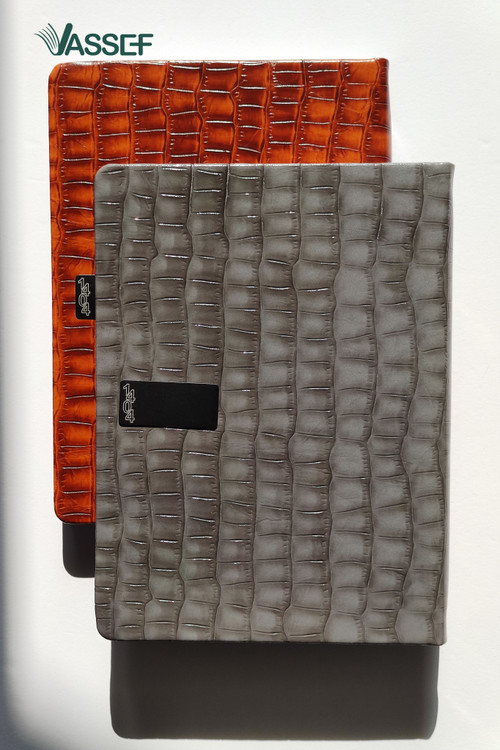 سررسید طوسی چرمی