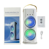 پنکه مه پاش رومیزی مدل ۲ فن Double-ended Spray Fan