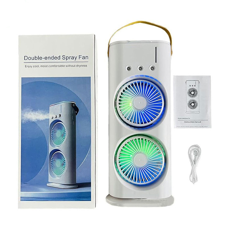 پنکه مه پاش رومیزی مدل ۲ فن Double-ended Spray Fan
