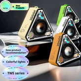 Triangle transparent portable bluetooth speaker